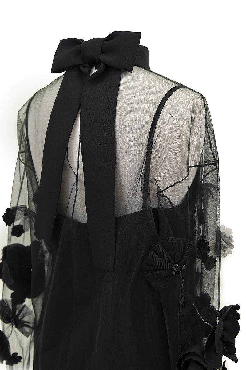 VIKTOR&ROLF］フローラルチュールブラウス-ブラックをレンタルする 