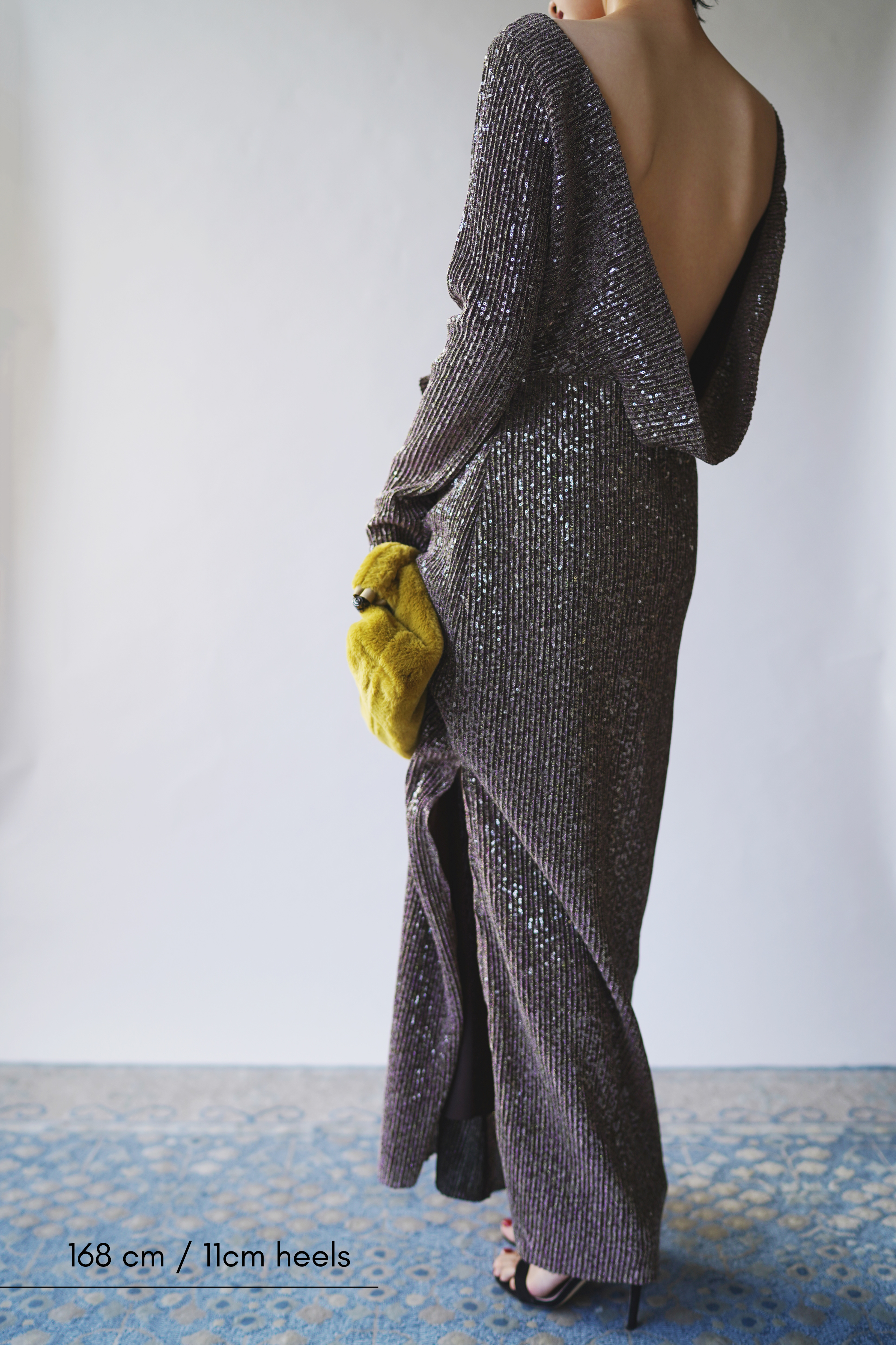 STINE GOYA］バックオープンスパンコールドレス-ブラウンをレンタル