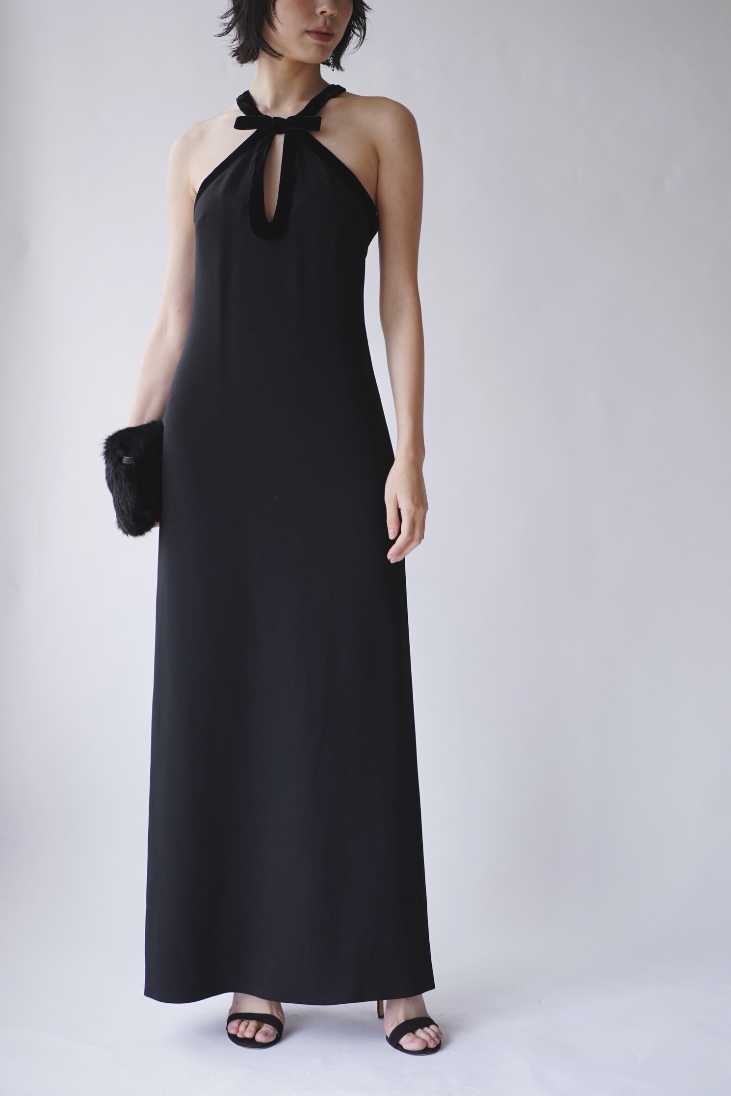 モニーク・ルイリエ(Monique Lhuillier)ホルターネックロングドレス