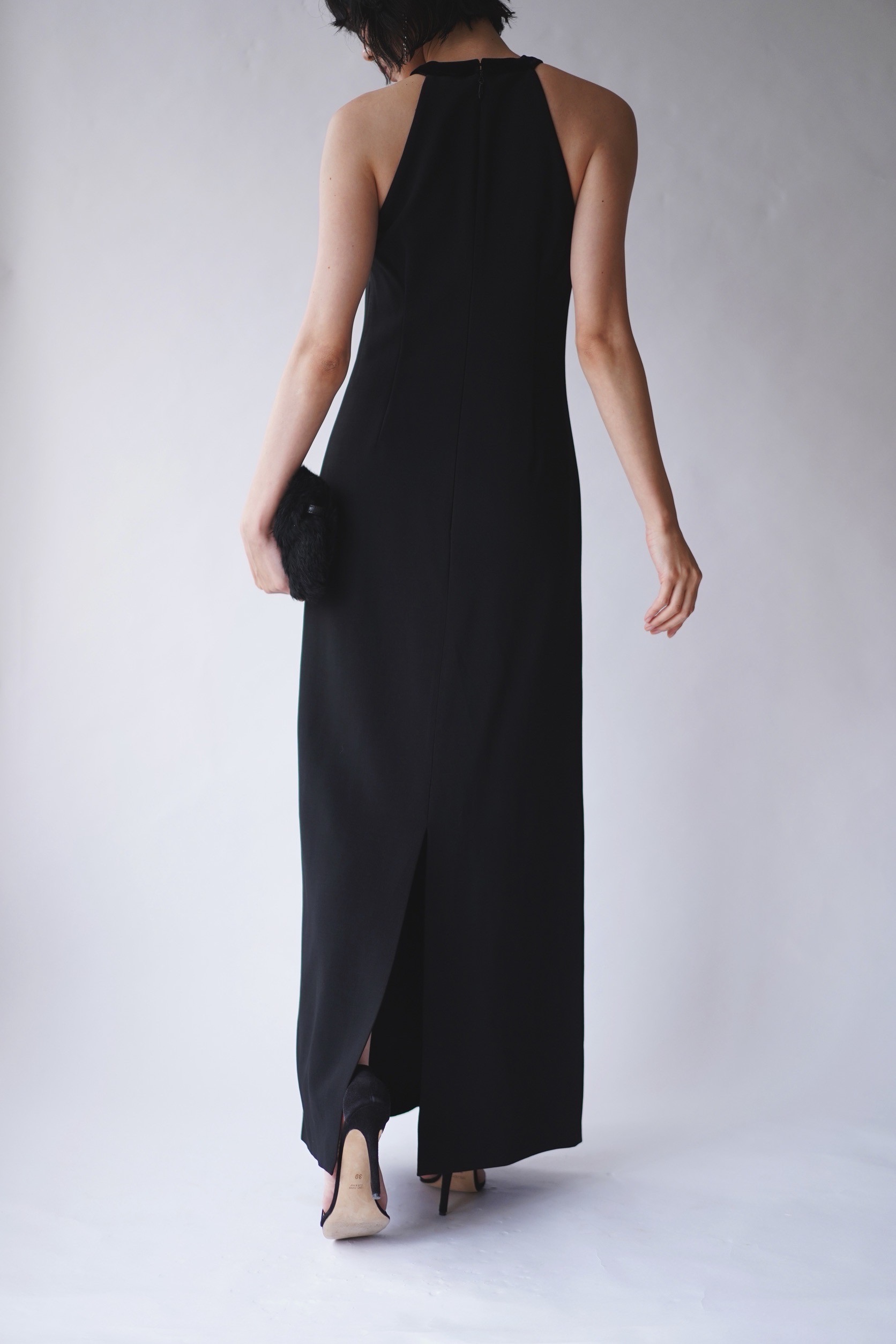 モニーク・ルイリエ(Monique Lhuillier)ホルターネックロングドレス