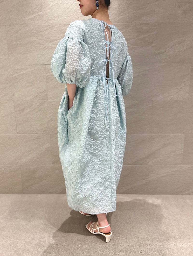 【関税込み】Cecilie Bahnsen ブルー Sofie ミディアムドレス 1.
