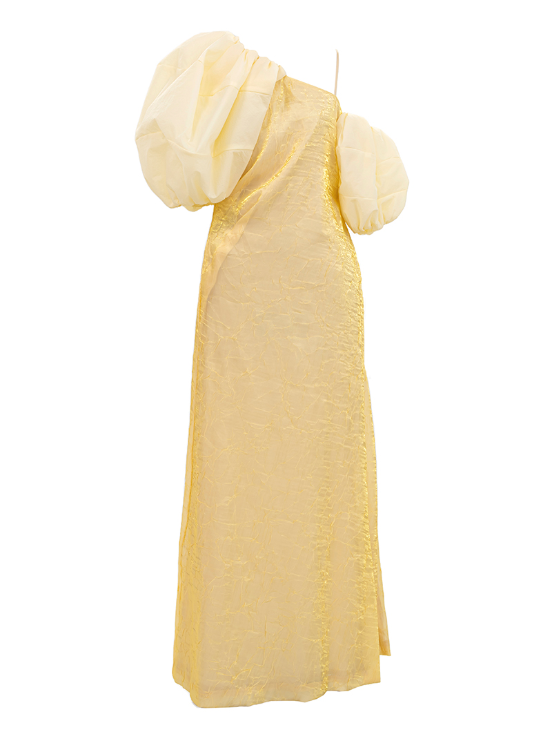 REJINA PYO|パフスリーブ アシンメトリードレス-イエローをレンタル